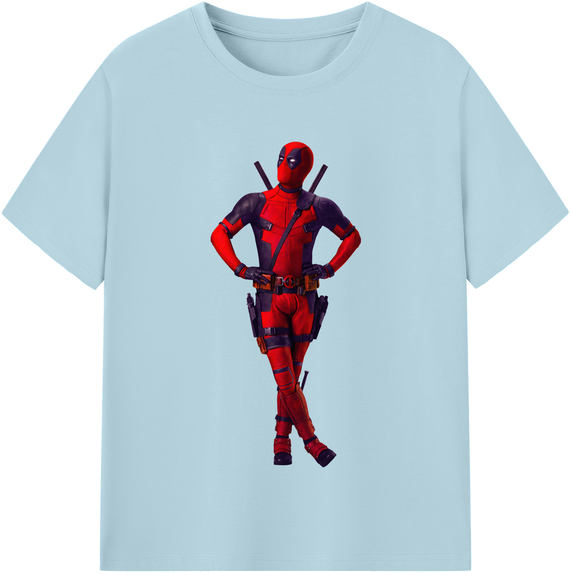 （画像用） Deadpool デッドプール 綿100％半袖Tシャツ（フロントプリント）